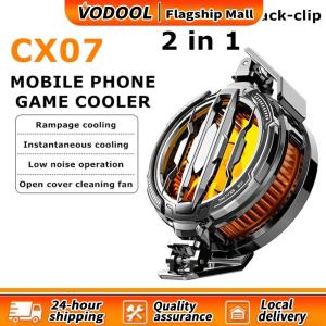 【Vodool】 เครื่องระบายความร้อนมือถือ RGB แบบแม่เหล็กพร้อมคลิปหลังสำหรับ Tiktok ไลฟ์สดและเล่นเกม ขนาดพกพา 15W ลำโพงเบสคุณภาพสูง