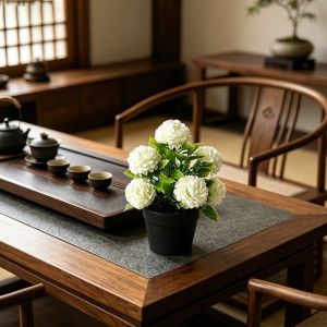 OOC DIY Artificial Flowers Multi-color Ornaments Green Plant Bonsai European Style Home Decor Simulation Silk Peony Wedding Decor