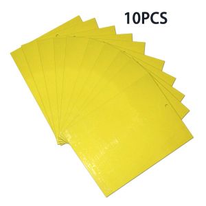 10pcs 10x20cm Yellow Sticky Traps Indoor/Outdoor Catching Gnat Traps Killer For Insect Like Fungus Gnats Whiteflies Aphids Other Insects