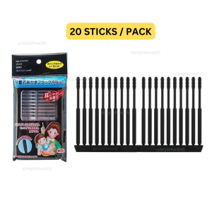 20pcs Sticky Earpick Clean Earwax Pick GlueSelf Stick  Ear Wax Kids Baby Cotton Swabs Bud