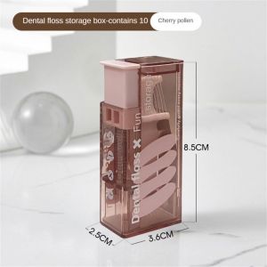 SB Dental Floss Case Holder Auto Pop Up Refillable Dental Floss Case