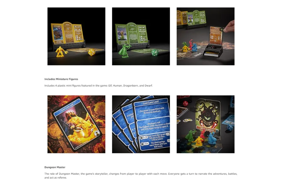 Dungeons & Dragons Adventure Begins, Cooperative Fantasy Board