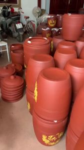 Chum Đựng Gạo Gốm Sứ Bát Tràng Hút Ẩm Tự Nhiên - Phong Thủy Tài Lộc Kích Cỡ Đa Dạng