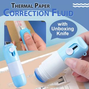 Thermal Paper Correction Eraser with Unboxing Knife 2 in 1: Privacy Protection Made Easy