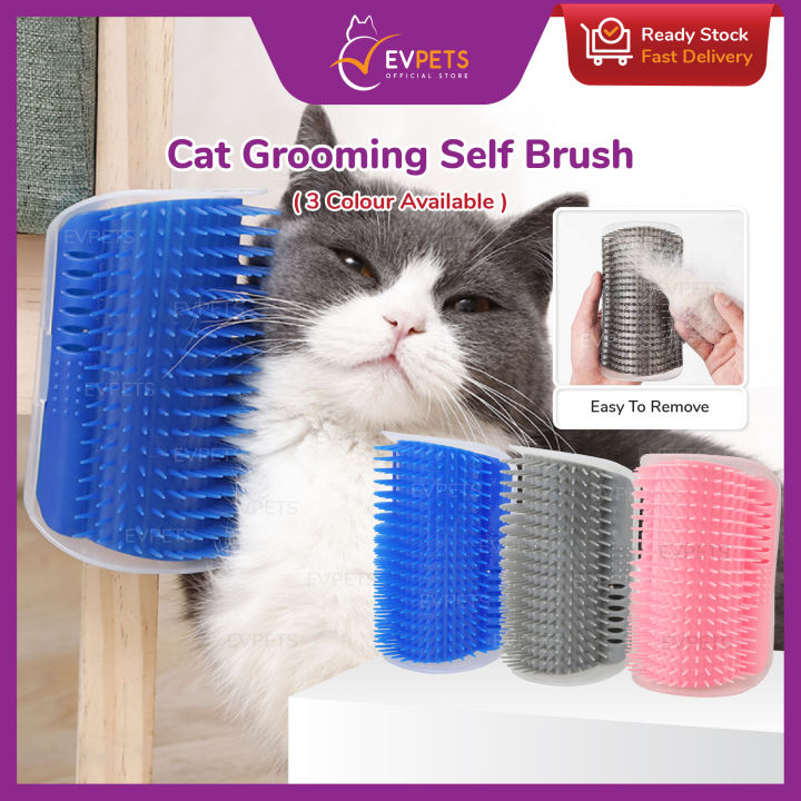 Cat Corner Scratching Rubbing Brush Car Hair Removal Massage Comb Cat