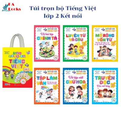 Sách - Túi Trọn Bộ Tiếng Việt Lớp 2 - Kết Nối Tri Thức - Cả năm ( 6 Cuốn )