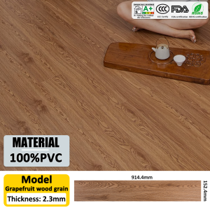 【0 formaldehyde】vinyl flooring spc vinyl floor sticker wood grain vinyl flooring self adhesive waterproof home flooring decor 2.3mm thickened wear-resistant wood grain floor vinyl tiles wood vinyl flooring pvc vinyl flooring mat 地板貼