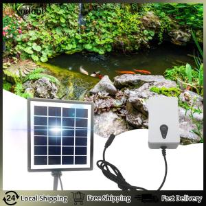 【Vodool】 6V 2W Solar Oxygen Pump Battery Powered Fish Tank Oxygenator Air Pump Fishing Aerator for Garden Fish Tank Outdoor Pool Pond