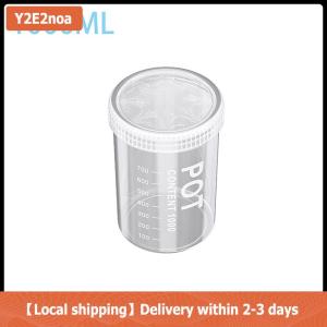 【Local shipping】 Nhà bếp hạt kín container trong suốt Snack lưu trữ container chống ẩm ngũ cốc và hạt kín lưu trữ thùng hộp
