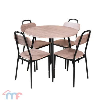 Mandaue Foam Elsie 4 Seater Round Dining Set