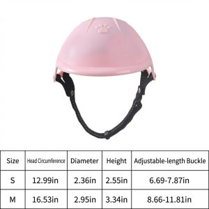 LUZMAR Adjustable Dog Cat Helmets Lightweight with Ear Holes Pet Motorcycle Helmet Funny Hard Dog Helmet Hat Pet Accessories