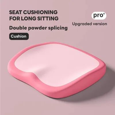【Golden Trunk】Women Ergonomic Memory Foam Seat Cushion Anti-Slip Hip Shaping Office & Car Pad Waist Pressure Relief All Season Square Seat Cushion 24hr Instant Shipment