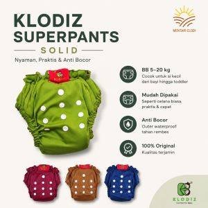 ORIGINAL Clodi All in One Popok Kain Anak Superpants Polos Dan Motif / Clodi AIO Klodiz