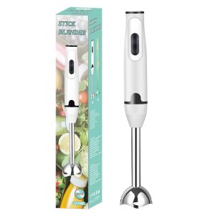 เครื่องปั่นอาหารมือถือสแตนเลส 300W เครื่องปั่นมือเอนกประสงค์ hand blender stick สามารถทำมิลค์เชคน้ำซุปข้นน้ำซุปข้นเนื้อ