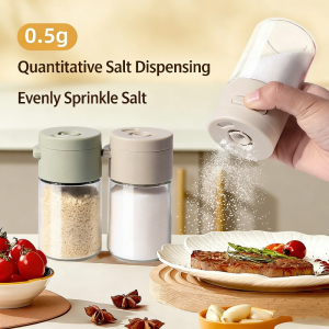 0.5G Quantitative Salt Dispenser Bottle | Press-type Seasoning Shaker For Healthy Kitchen Cooking