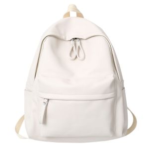 Balo da PU Balo da đi học Chống thấm nước vừa lap 14inch phong cách Hàn Quốc BZ045
