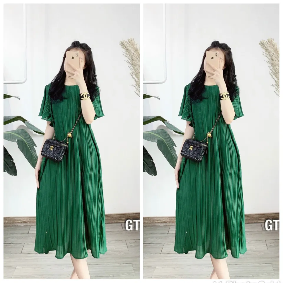 Váy Bầu Dáng Dài Xếp Ly giá rẻ Tháng 2,2024|BigGo Việt Nam