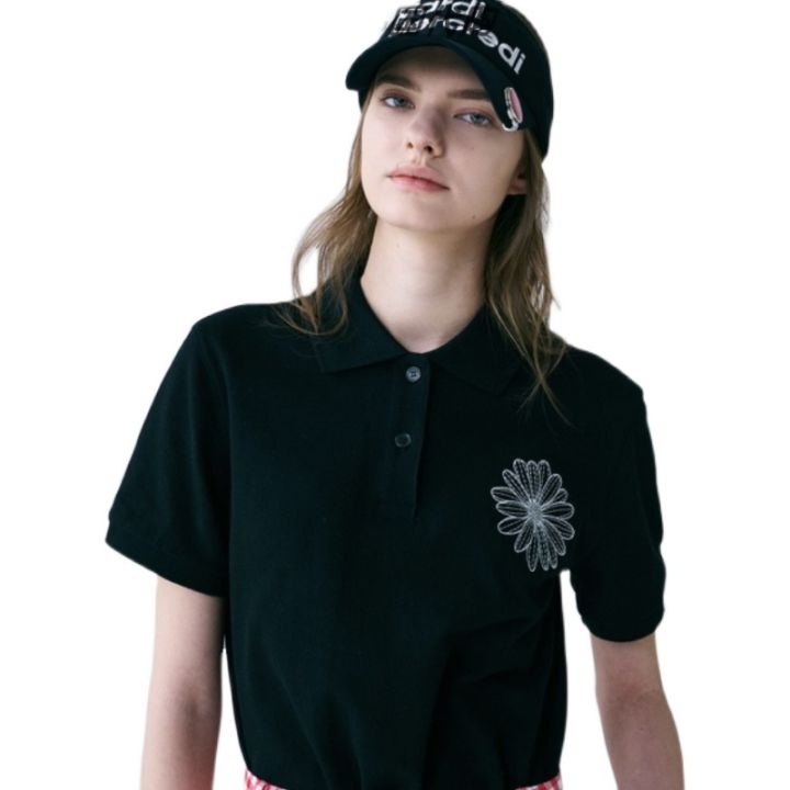 Áo Polo Nam Nữ Actif Áo Phông Tay Ngắn Cúc Nhỏ In Ngực Ngắn Tay Polo ...