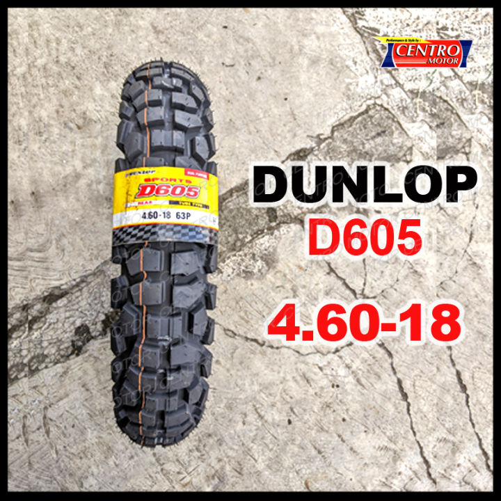 DUNLOP SPORT D605 460-18. BAN DUAL PURPOSE. BAN LUAR CRF