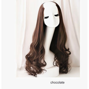 Wigs for women long straight hair Korean style full head wig platinum blonde wig