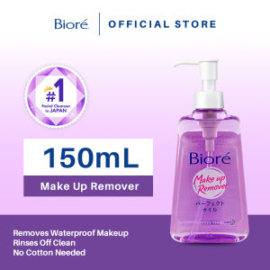 Biore Cleansing Oil Makeup Remover 150ml Non-comedogenic Oil Cleanser Removes Waterproof Makeup