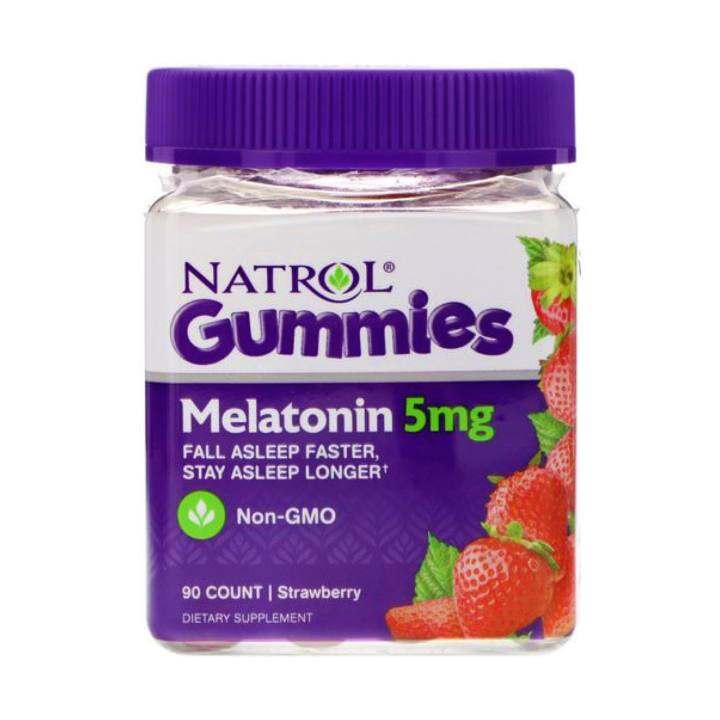 Natrol / Melatonin / 90 Gummies / Strawberry / 5mg / IMPORTED FROM USA ...