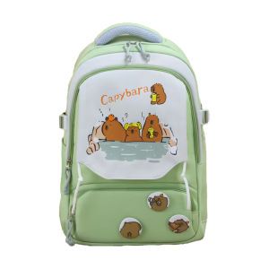 D1-213 CAPYBARA DESIGN Korea Backpack / 书包 / Beg Galas Sekolah ( Primary & Secondary Saiz 45cm ) Backpack / 背包
