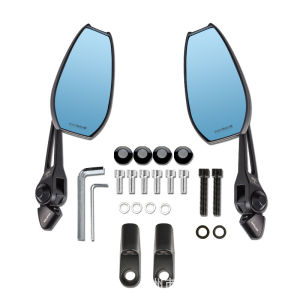 Motorcycle Side Mirror Street King Anti-glare Street King Adjustable Blue  Motorcycle Mirror