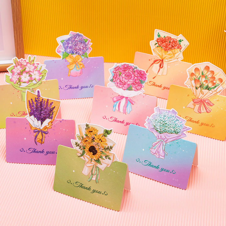 Happy Birthday Greeting Card Note Message Cards Bouquet Gifts Party Birthday Anniversary Gift Card