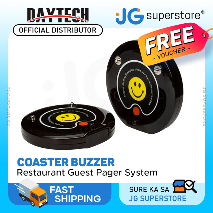 DAYTECH Coaster Buzzer Restaurant Guest Pager Calling System 120m Long