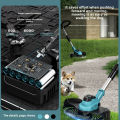 Makita Cordless Lawn Mower 168V Rechargeable Lithium Battery Portable Household Gardening Trimmer Electric Grass Cutter 3.0 Full Quality Upgrade. 