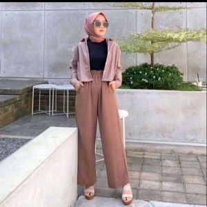 Celana Panjang Wanita Ruby Crinkle Cullote: Desain & Keunggulan