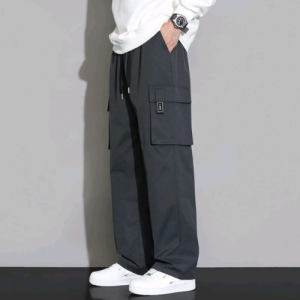 Celana Cargo Pria Korean Style 2025 Casual Cargo Loose Pants Jumbo Panjang Formal Keren