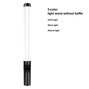 New Portable RGB LED Light Stick with Built-in Rechargeable Battery 2500K-8500K Color Temperature Adjustable Light Painting Compatible with Multiple Devices
