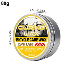 80G Solid Bike Polish Wax Mountain Bike Paint Polishing Scratch Remover Care