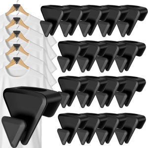 SET 10 Đầu Nối Móc Treo Quần Áo Xếp Tầng Hình Tiết Kiệm Không Gian - Móc Nối Treo Đồ Hình Tim Tam Giác Bằng Nhựa Tiện Lợi