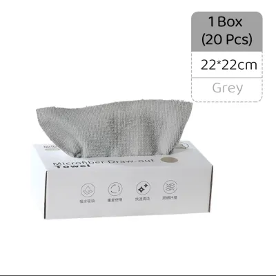 SG 20pcs Micro Fiber Cloth/ Kitchen Table Cloth/ Reusable Multipurpose Cleaning Towel/ Car Wash Cloth/ Disposable