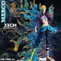 Mô hình nhân vật Marco Phoenix đội trưởng đội 1 băng râu trắng figure one piece phượng hoàng marco Lai dáng đứng. 