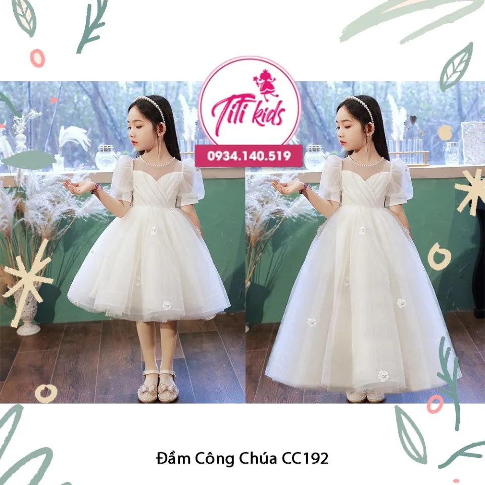 Váy Đầm Dạ Hội Cho Bé - Đầm Công Chúa Trẻ Em Trễ Vai Cao Cấp | Shopee Việt  Nam