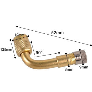 90 Degree Angle Brass Tyre Valve Stem Extension for Car Bicycle Motorcycle