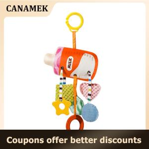 【 CANAMEK 】 Newborn 0-12 Months Baby Stroller Toys Baby Rattles Mobiles Cartoon Animal Hanging Bell Educational Baby Toys