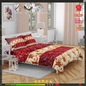 Sprei katun motif batik flowers aesthetic anti geser king size motif b LP