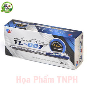 Bút Bi Thiên Long TL- 027 Chính Hãng Hộp 20 Chiếc 3 Màu Đầu Bi Thụy Sĩ Cao Cấp 05mm Nét Viết Êm Trơn Mực Ra Đều Và Liên Tục Kiểu Dáng Đẹp Tiết Kiệm Thân Thiện Với Môi Trường Smooth Writing