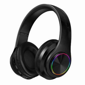 B39 Headphone Bluetooth Headset Musik Gaming dengan Lampu LED dan Mic Suara HIFI Bass Mantap