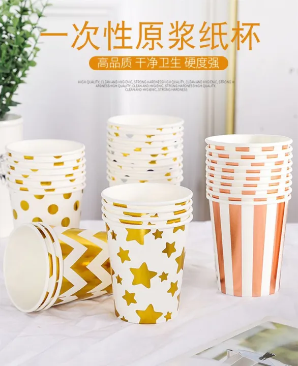 SG%2010PCS%20Gold%20Silver%20Dot%20Disposable%20Paper%20Cups%20and%20Plates%20Set%20for%20Birthday%20Party%20-%20Image%208