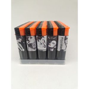 彩色风罩明火打火机 半透明高端款  Colored Flame Guard Lighter – Semi-Transparent Premium Look Wholesale Available