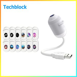 USB Powered Galaxy Night Light with Starry Sky Projector 360 Degree Rotating Ambient Light for Kids and Adults Bedroom Decor