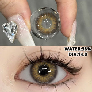 💨{COD}-💌MANILA/SAMAL Doll Eyes Contact Lens 1 Pair 14.0mm GRAY\BROWN Contact Lens Yearly Color Softlens