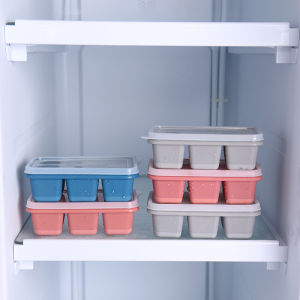 Ice Cube Mold Cetakan Es Batu Silikon 6 Cube Dengan Tutup ICE CUBE MAKER 6 GRID