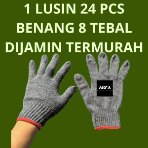 WORKING GLOVES 3B SUMO- SARUNG TANGAN KERJA INDUSTRI BENANG 3 SUMO